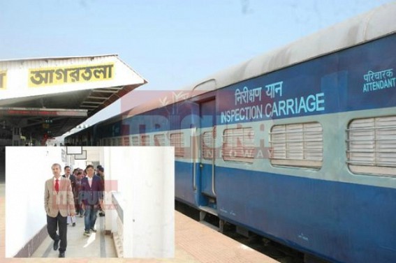 PM Modiâ€™s â€˜Act-Eastâ€™ Policy in action : Udaipur-Agartala Rail Service to commence soon : NFR officials expressed dissatisfaction over Agartala Railway Station, Udaipur visit on Thursday  